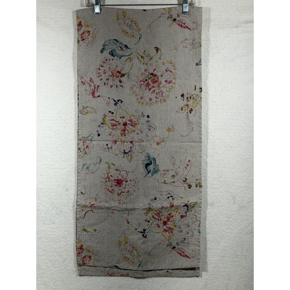 April Cornell Table Runner 68x16 with 8 Napkins Floral Linen Cottage Farmhouse